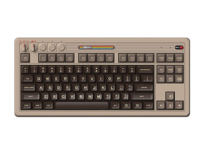 Retro Mechanical Keyboard-c64